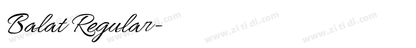 Balat Regular字体转换 Balat Regular字体转换